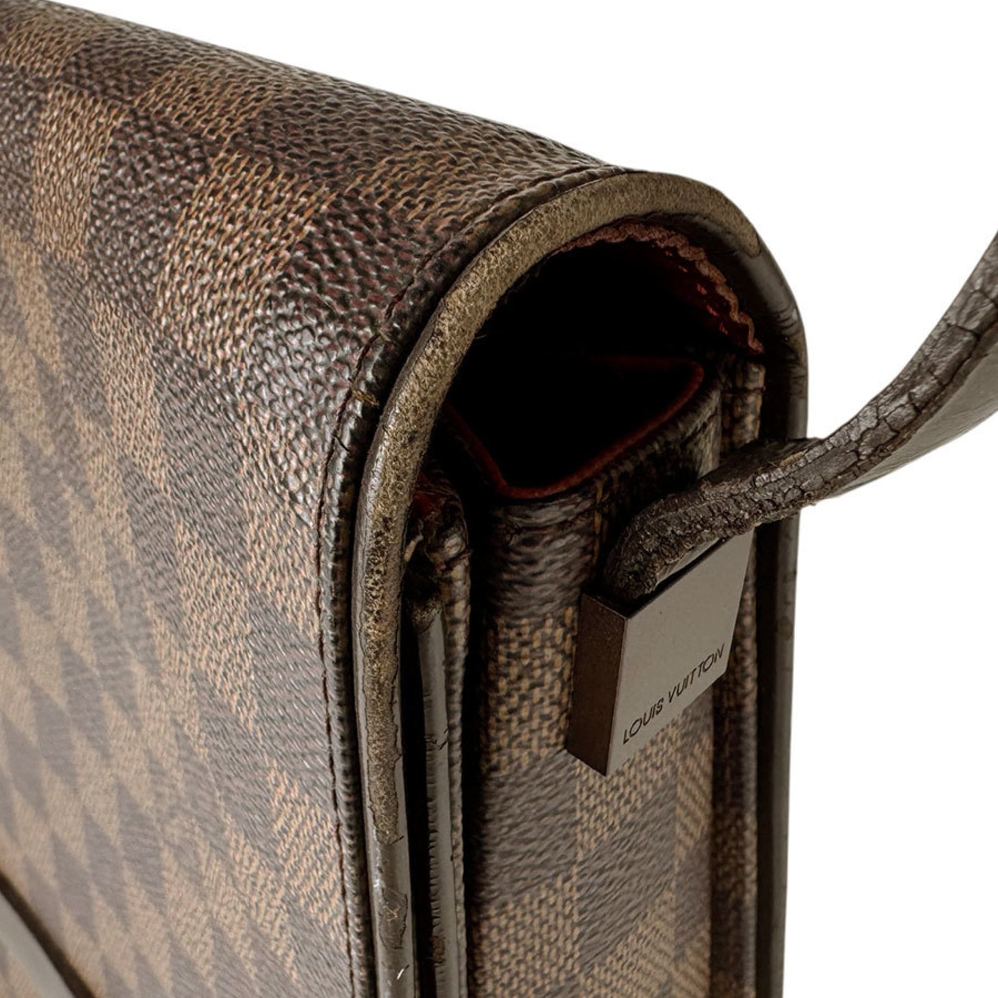 Louis Vuitton Damier Canvas Ebene Damier Canvas Shoulder Bag