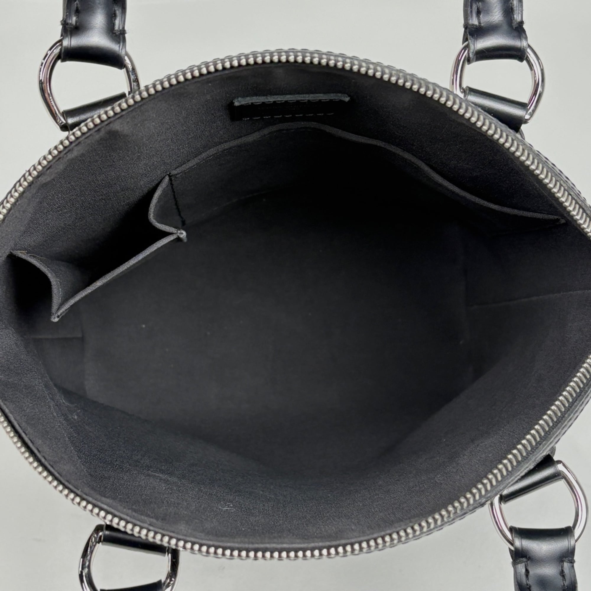 Louis Vuitton Black Noir Epi Leather Handbag