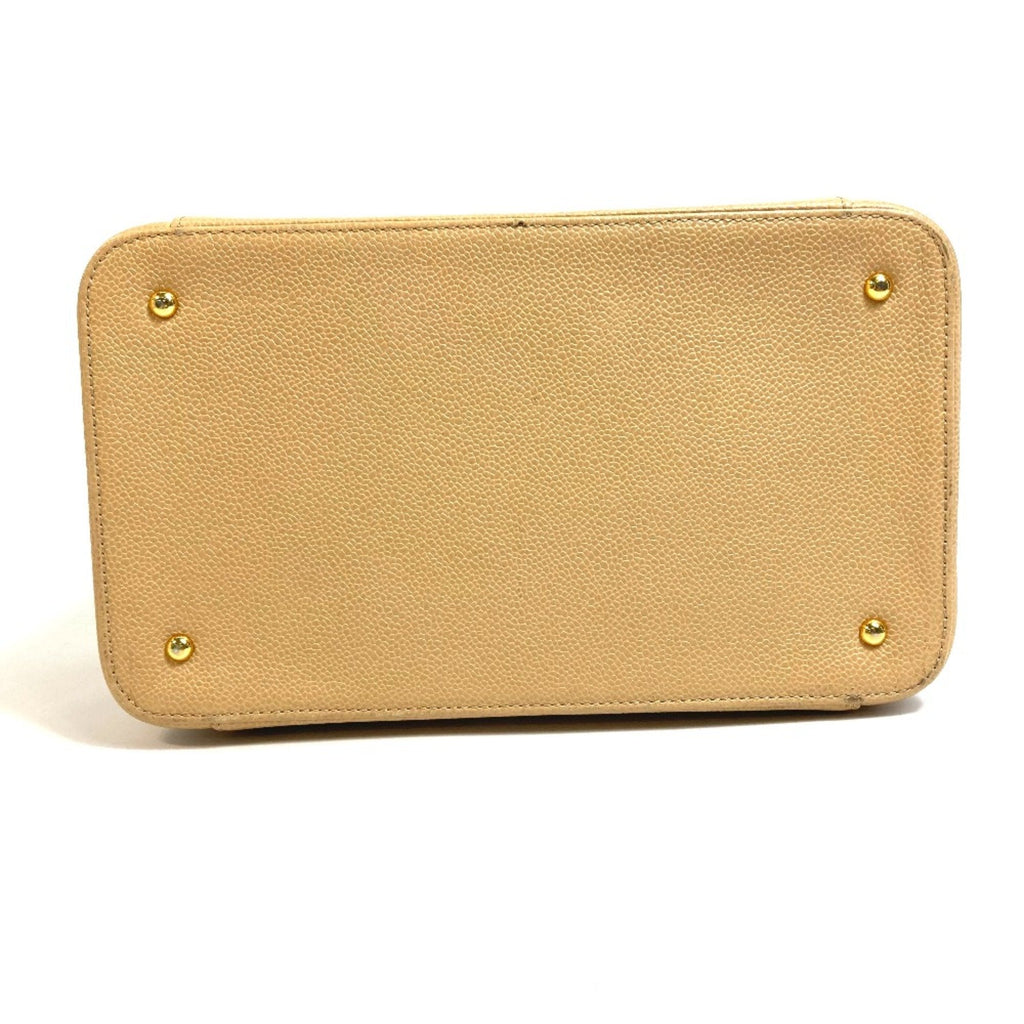 Chanel Beige Leather Shoulder Bag