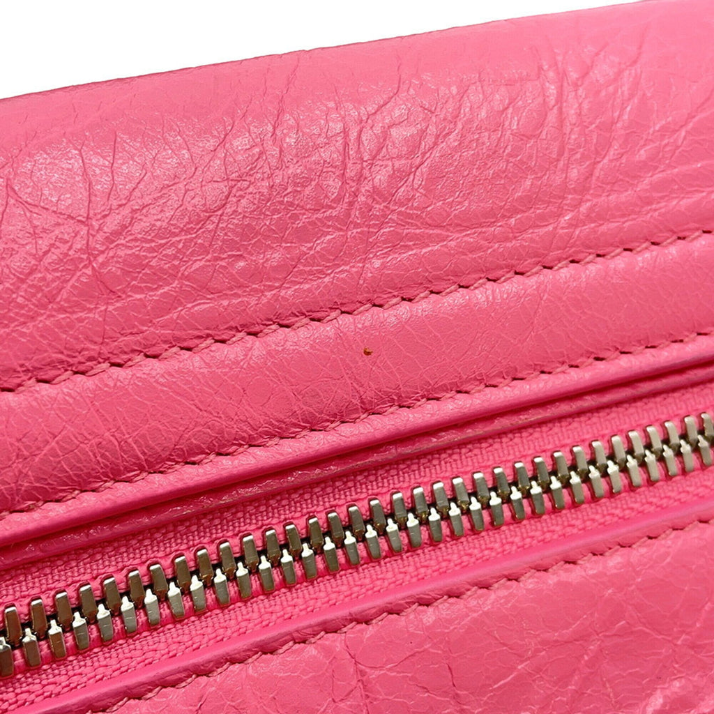 Balenciaga Pink Leather Handbag Shoulder