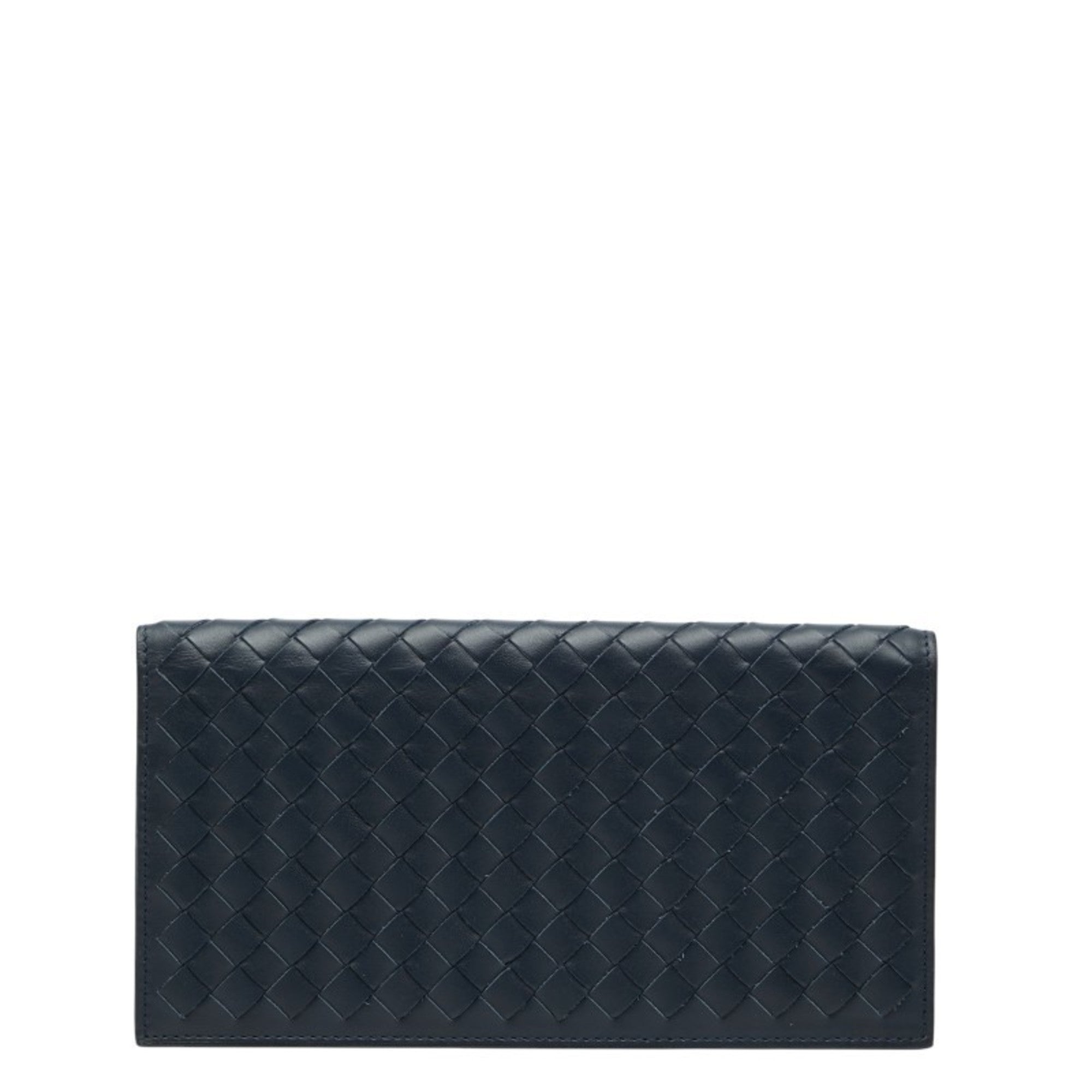 Bottega Veneta Navy Leather Wallet (Bi-Fold)