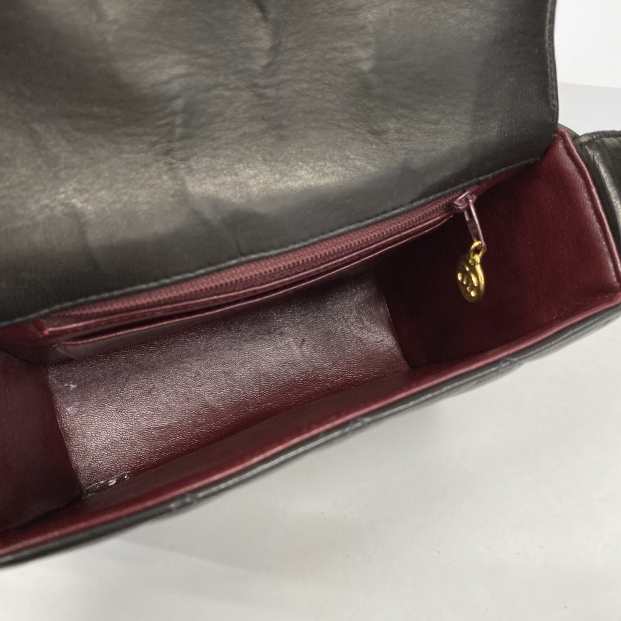 Chanel Black Leather Shoulder Bag