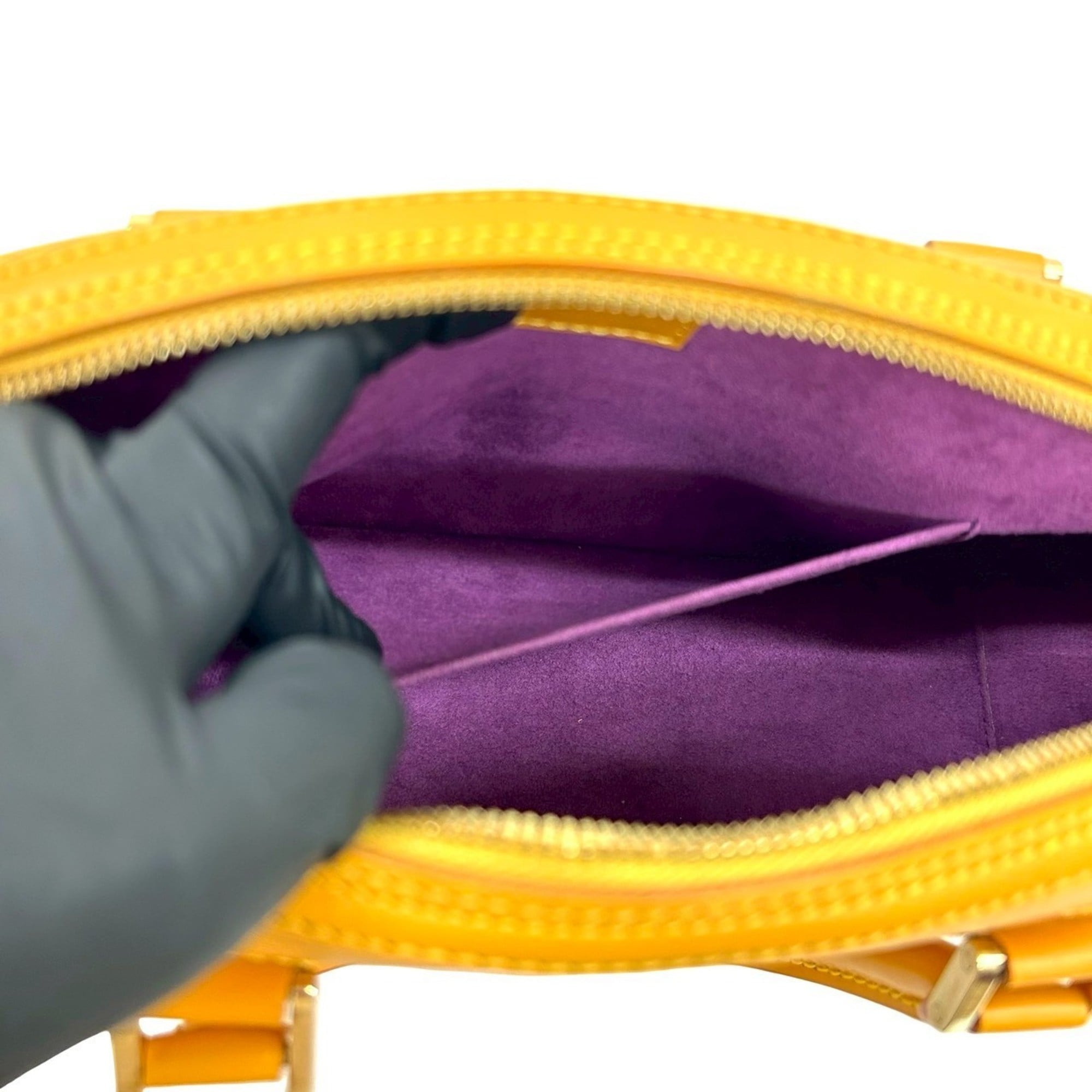 Louis Vuitton Yellow Epi Leather Boston Bag Handbag