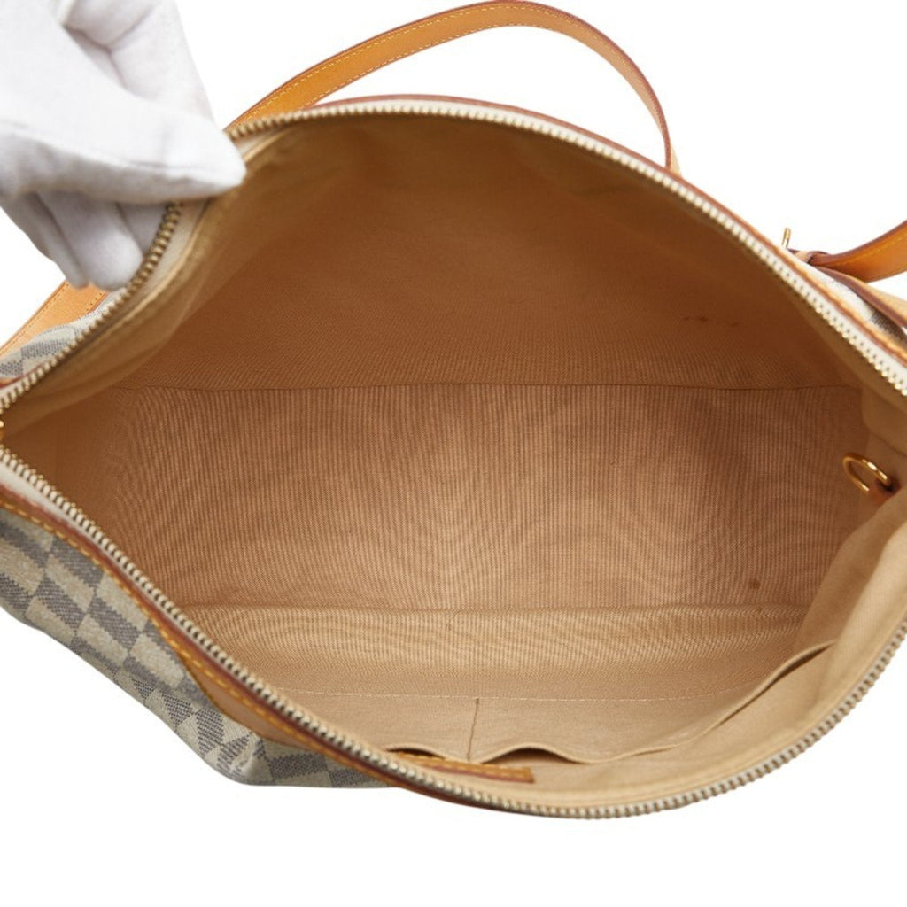 Louis Vuitton Damier Azur White Pvc Leather Shoulder Bag