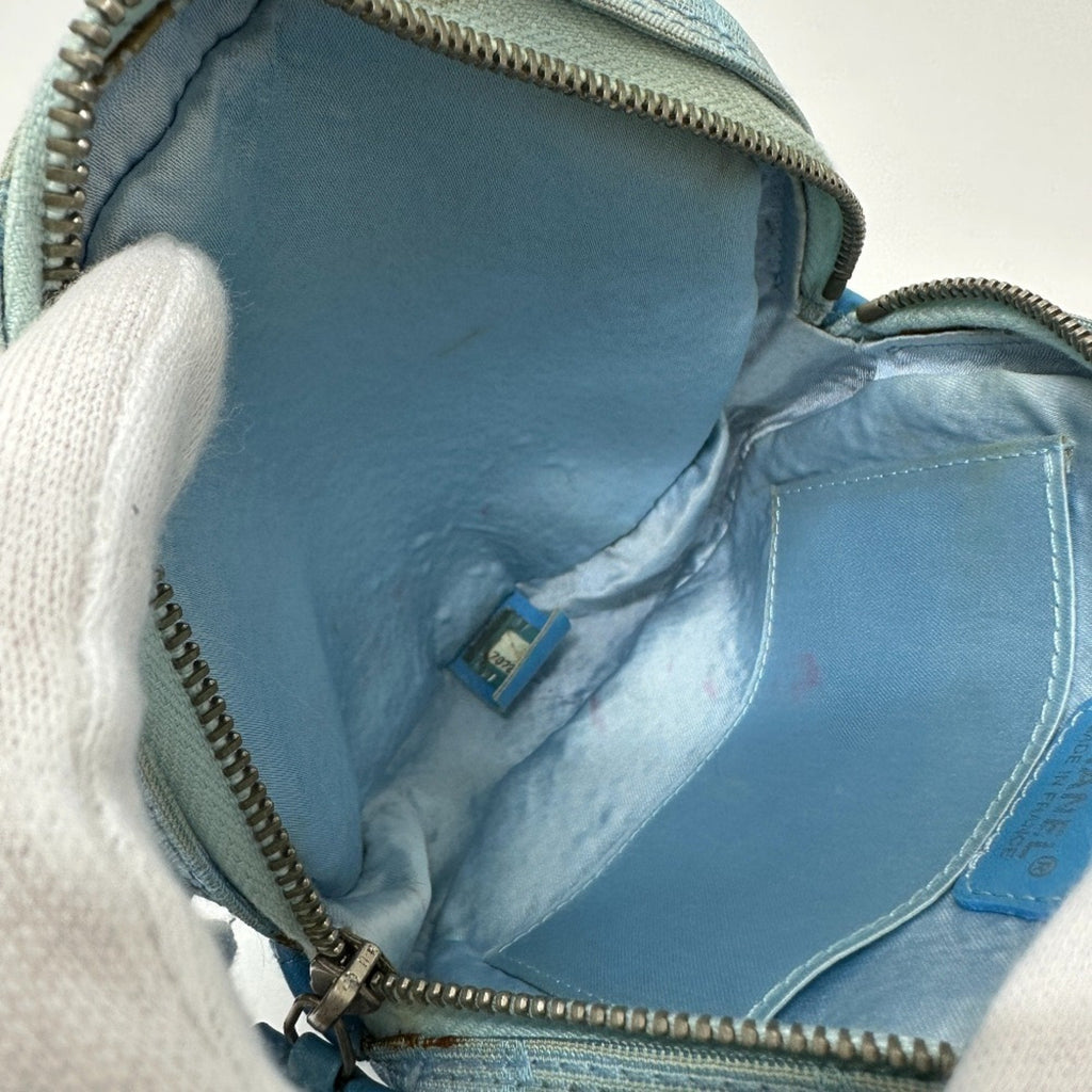Chanel Blue Nylon Pouch