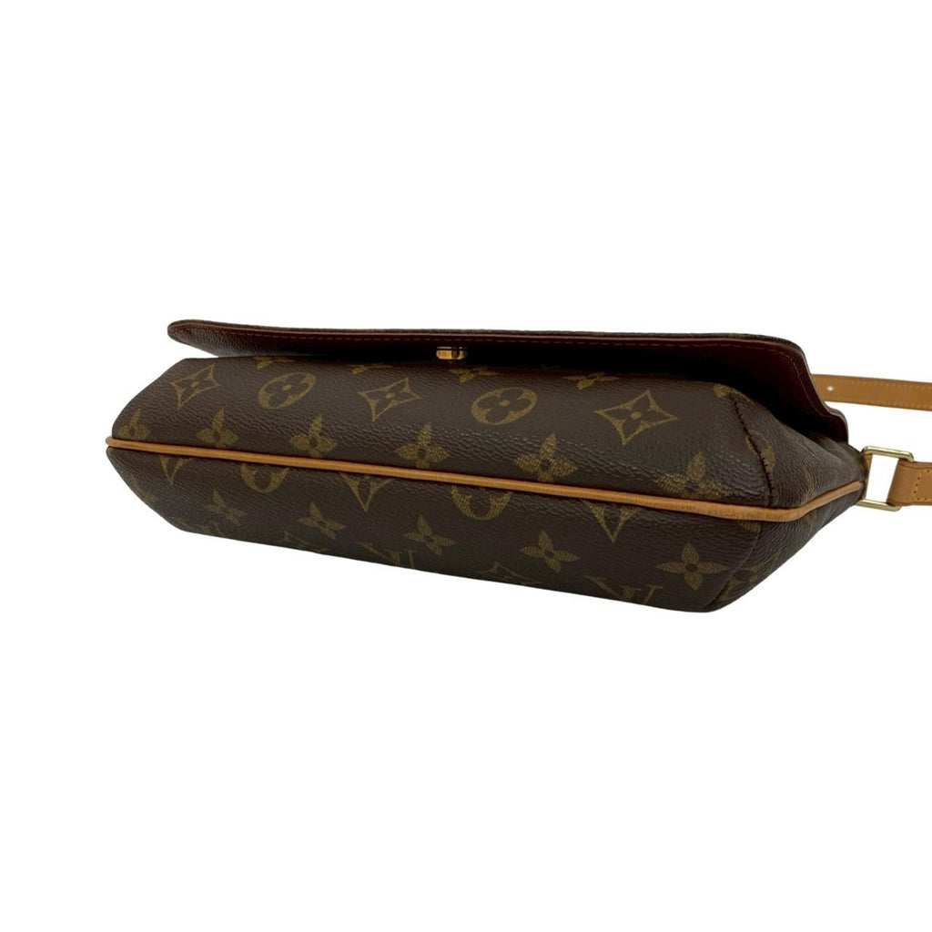 Louis Vuitton Brown Leather Pvc Shoulder Bag