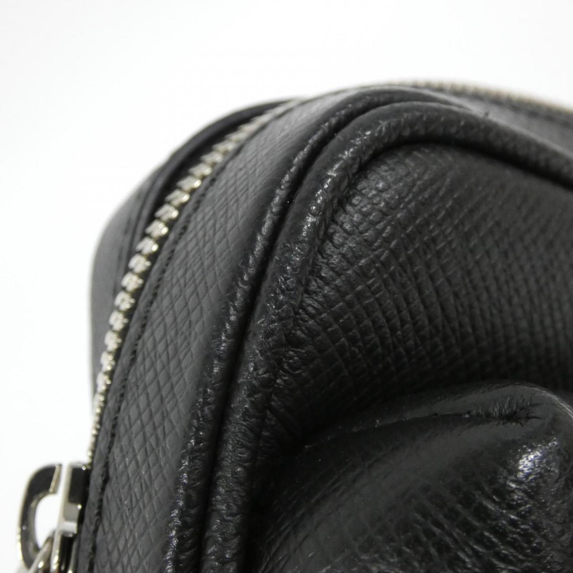 Louis Vuitton Black Leather Shoulder Bag