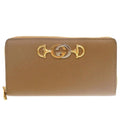 Gucci Brown Leather Long Wallet (Bi-Fold) (Pre-Owned)