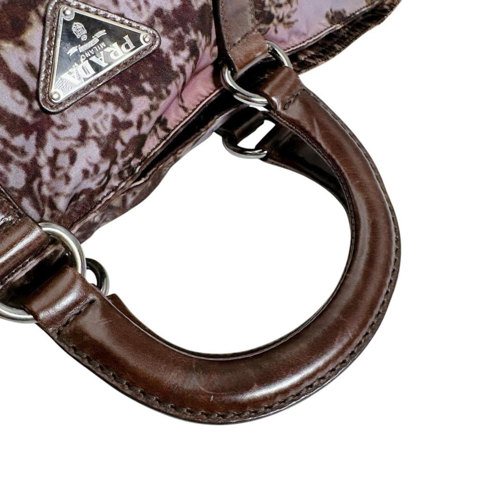 Prada Brown Nylon Handbag