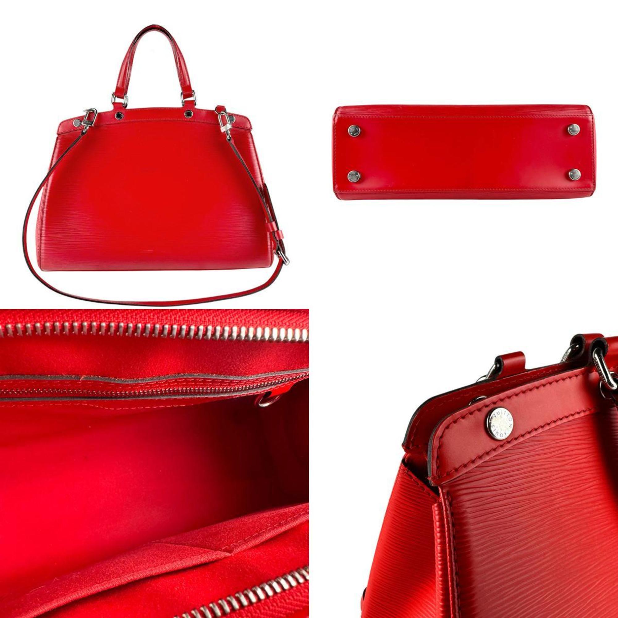 Louis Vuitton Red Color Epi Leather Handbag Shoulder Bag