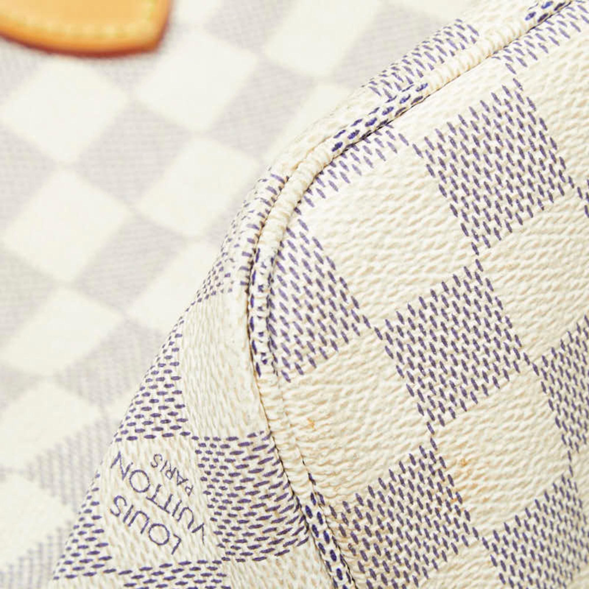 Louis Vuitton White Pvc Leather Tote Bag