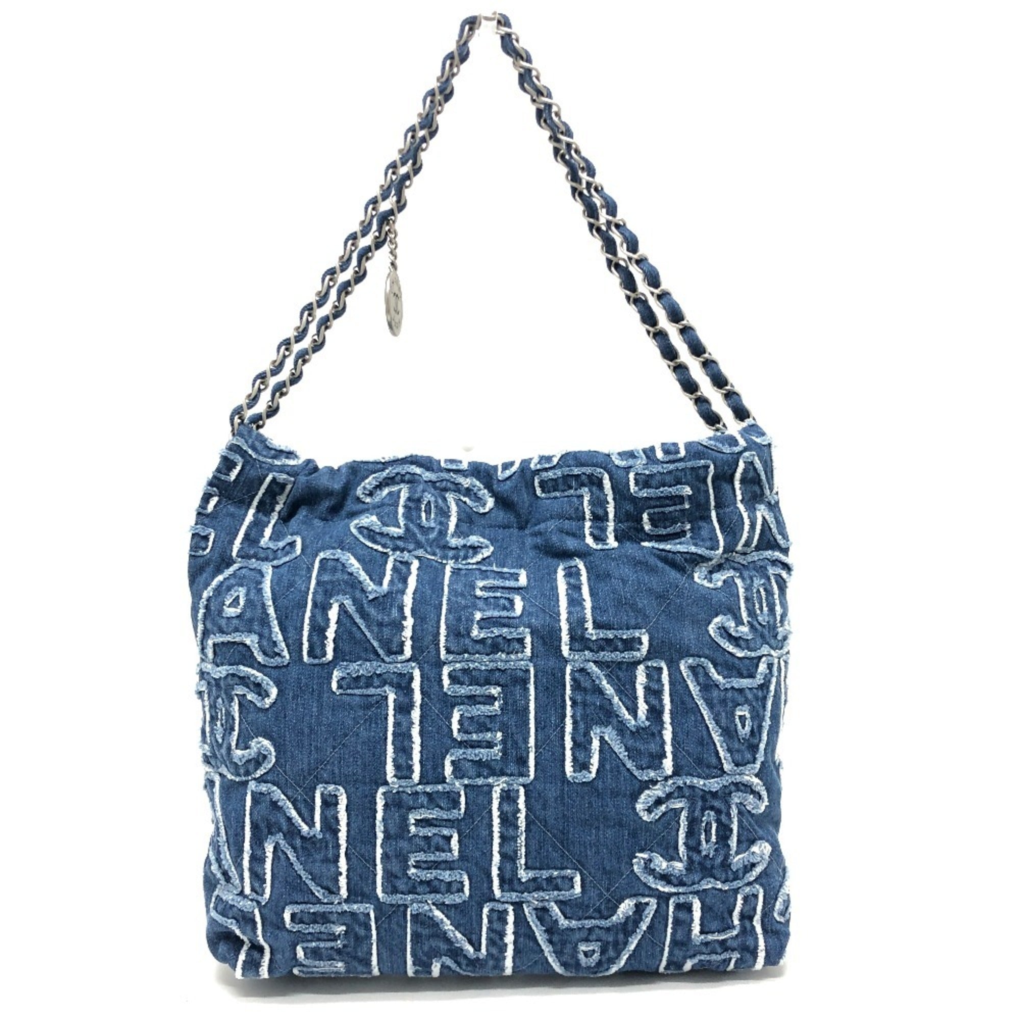 Chanel Blue Denim Shoulder Bag