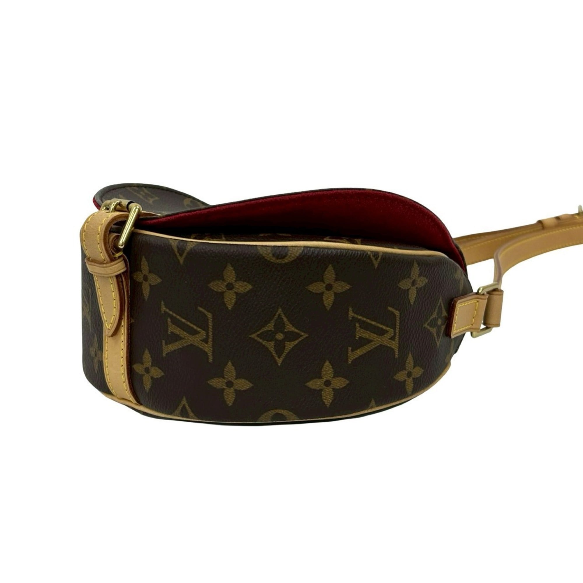 Louis Vuitton Brown Leather Pvc Pochette Shoulder Bag