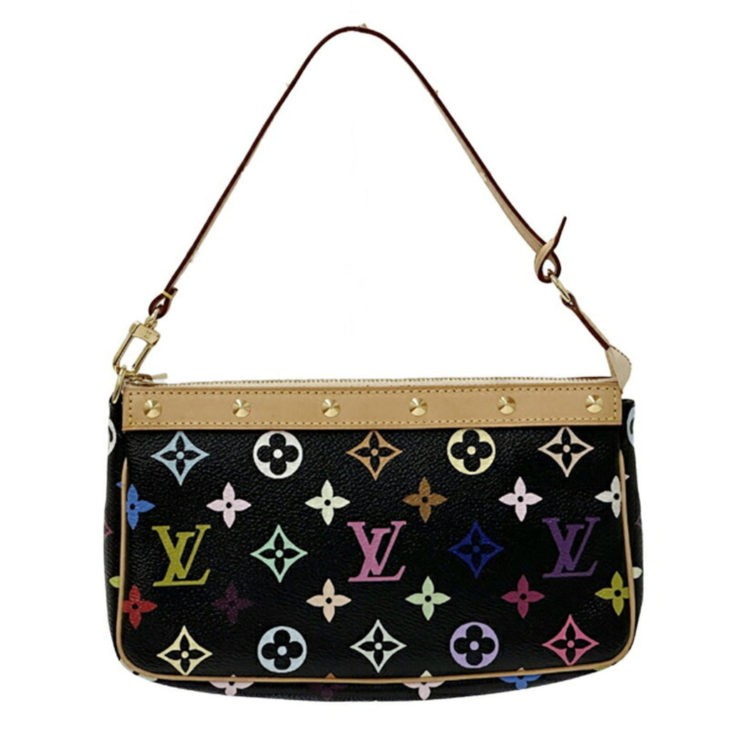 Louis Vuitton Multi-Color Noir Monogram Multicolore Handbag Pochette