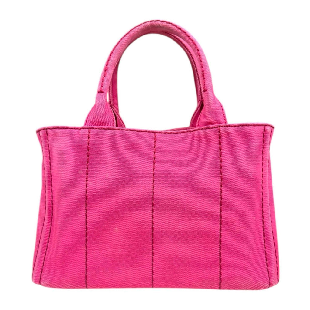 Prada Pink Canvas Shoulder Bag