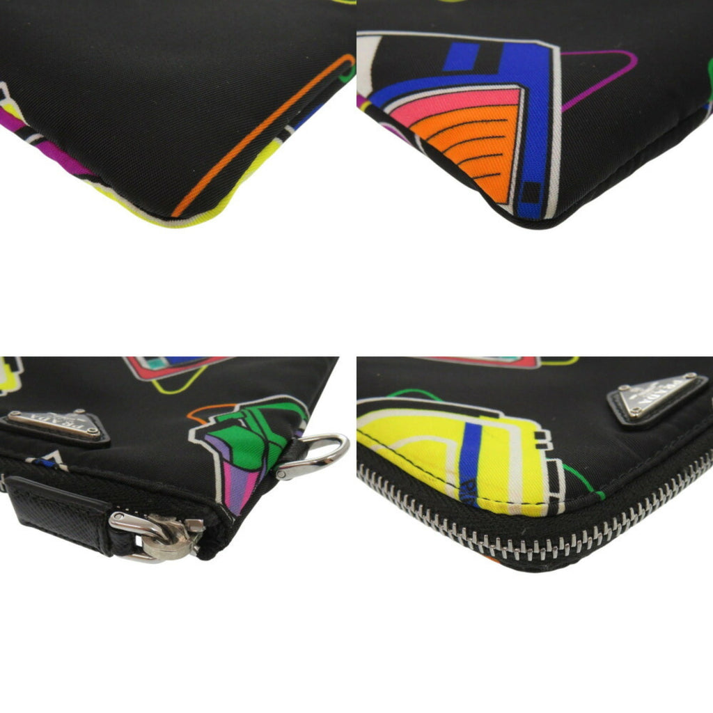 Prada Black Nylon Pouch Shoulder Bag