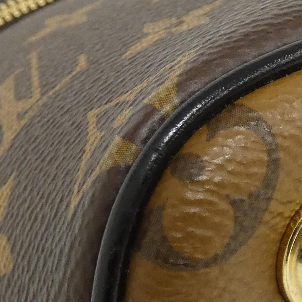 Louis Vuitton Marron Coated Canvas Handbag