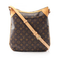 Louis Vuitton Brown Coated Canvas Leather Shoulder Bag