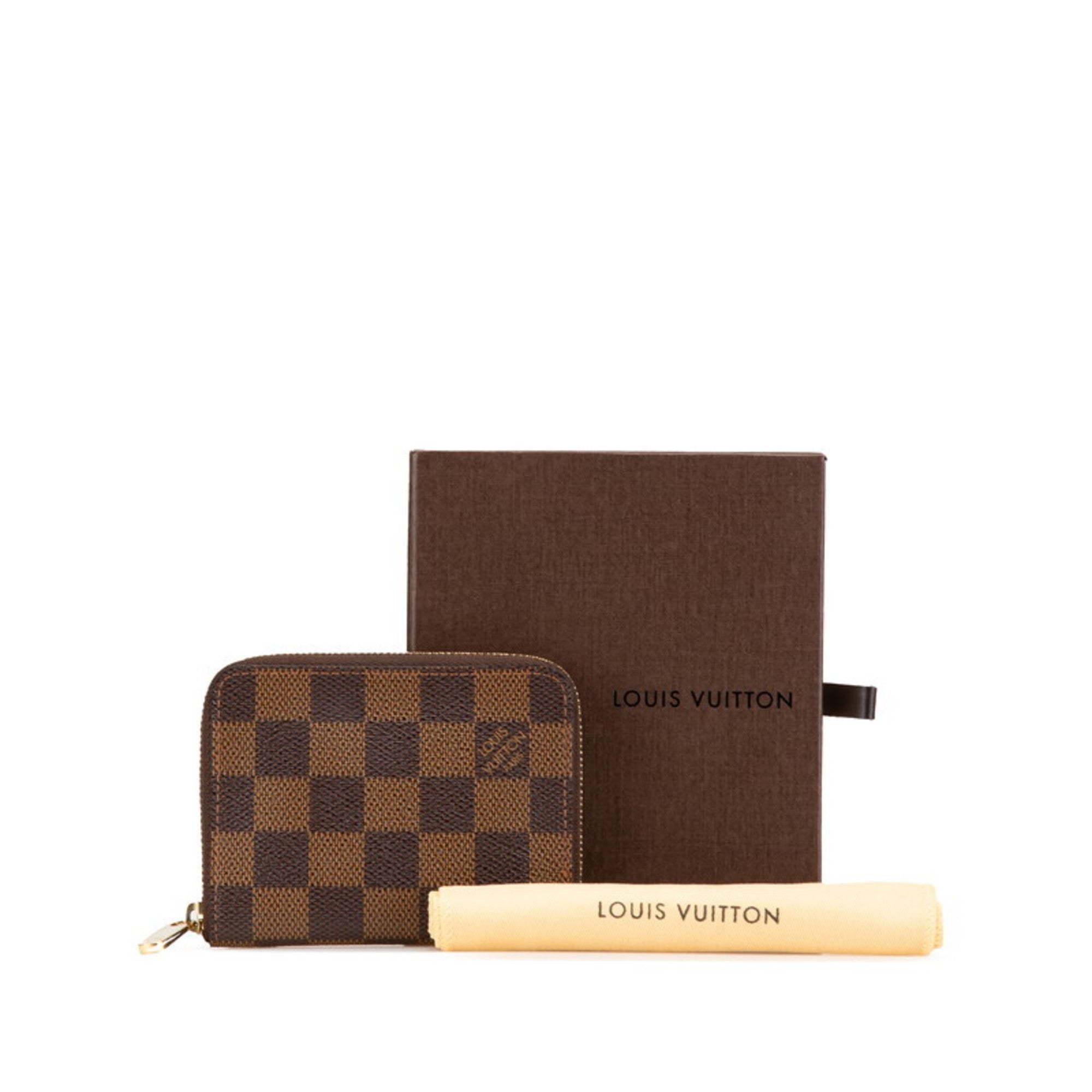 Louis Vuitton Brown Pvc Leather Coin Purse/Coin Case