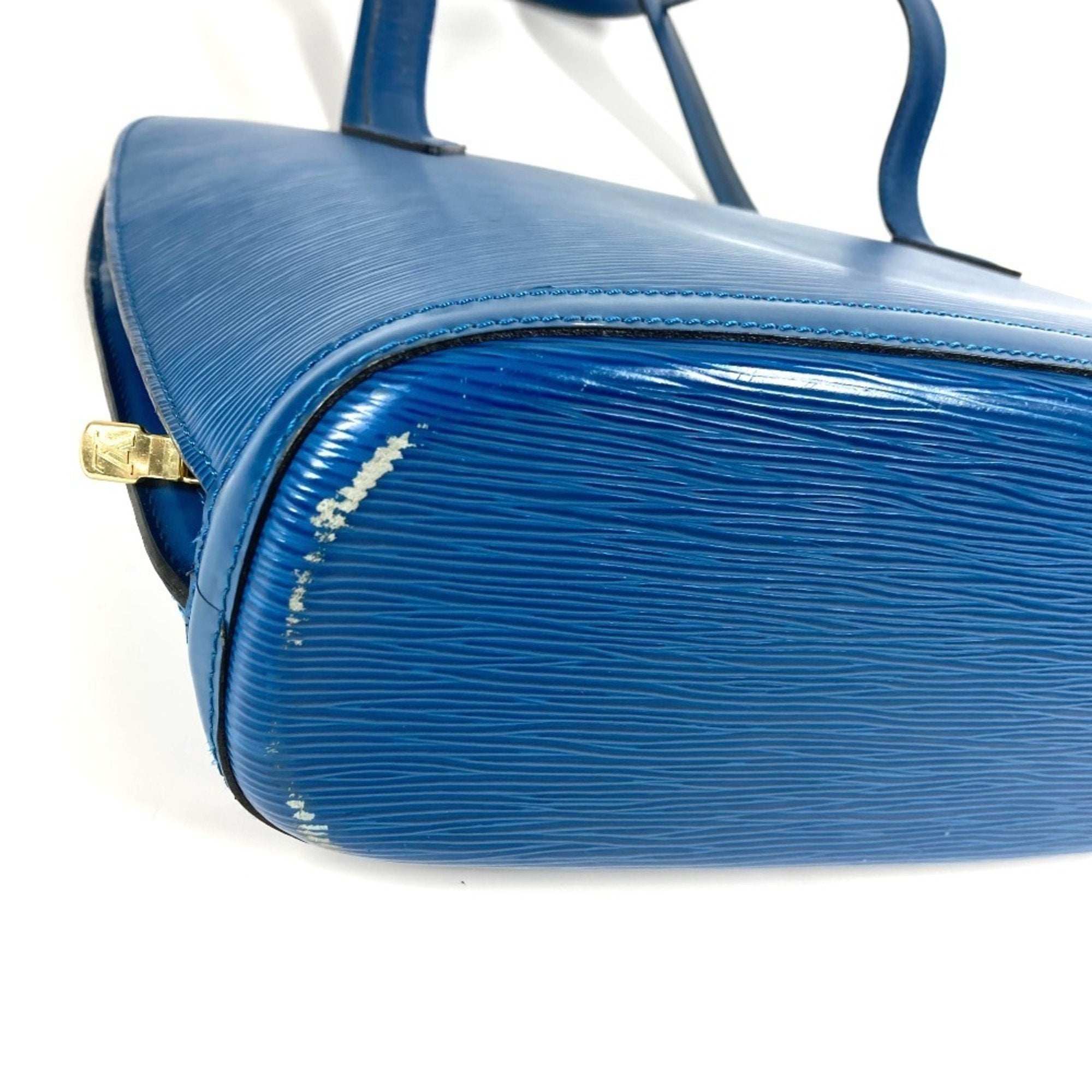 Louis Vuitton Blue Toledo Blue Epi Leather Shoulder Bag Tote Bag