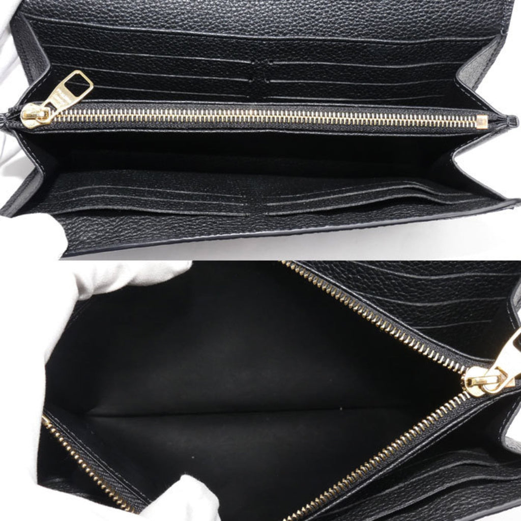 Louis Vuitton Black Monogram Empreinte Long Wallet