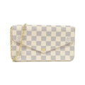Louis Vuitton Azur Coated Canvas Pochette Pouch Shoulder Bag