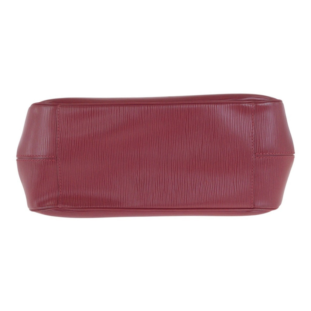 Louis Vuitton Red Color Leather Handbag Tote Bag