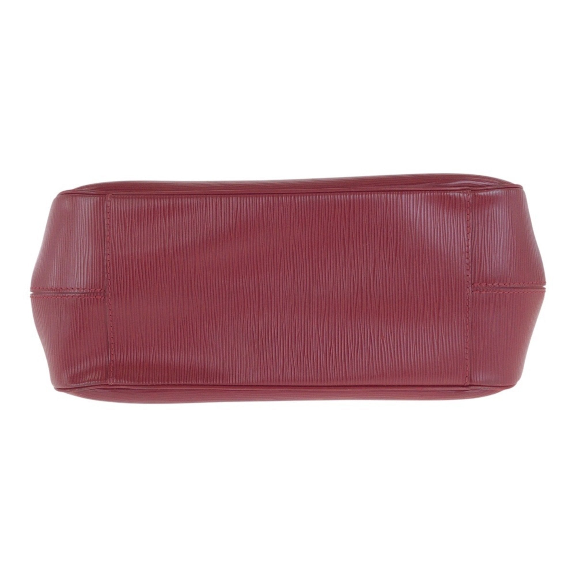 Louis Vuitton Red Color Leather Handbag Tote Bag
