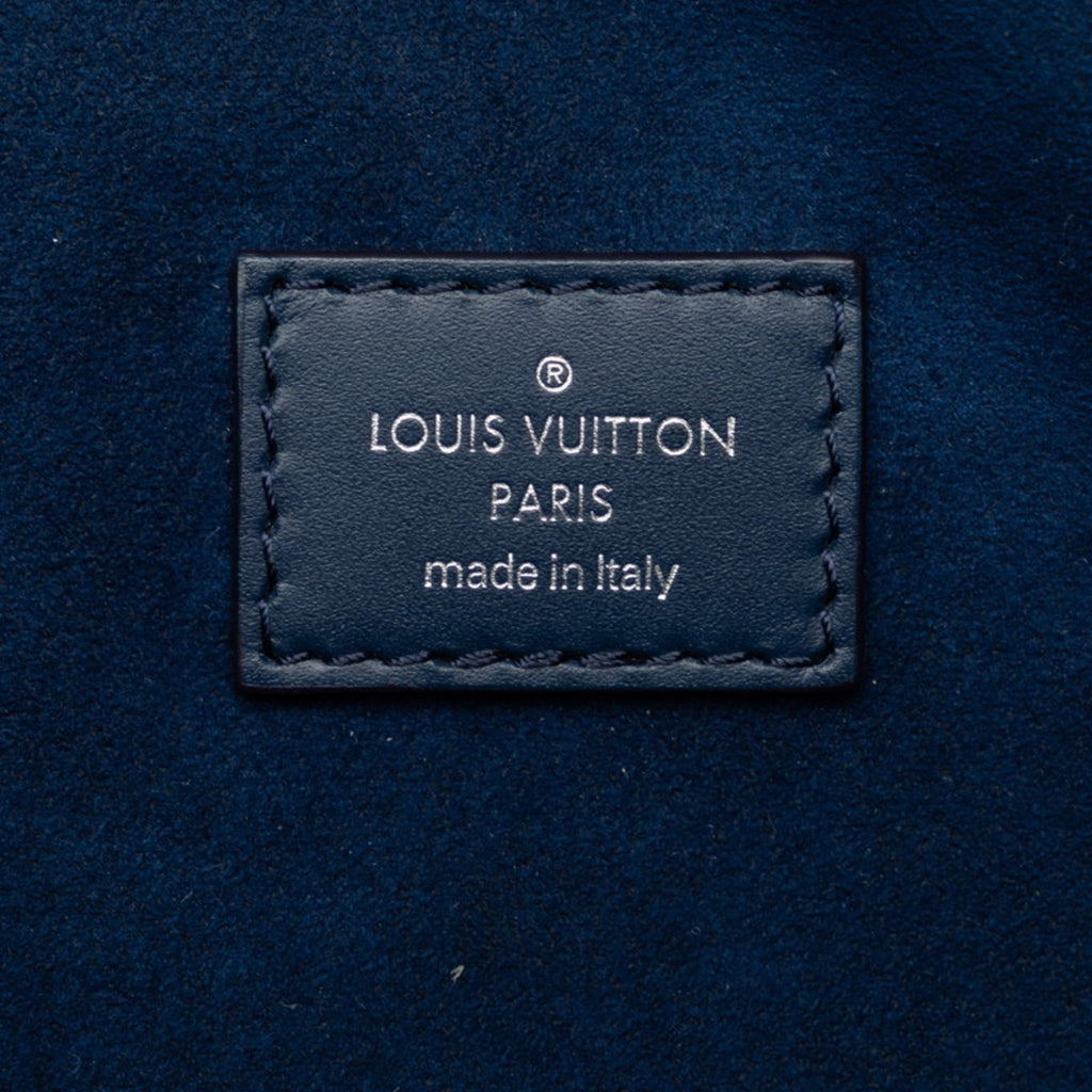 Louis Vuitton Epi Azur Blue Leather Pouch Sling Bag
