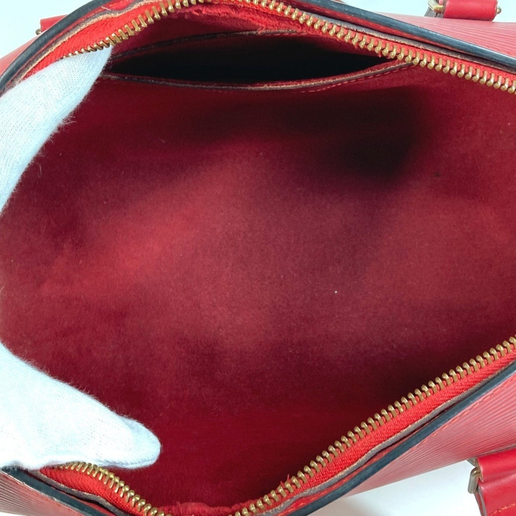 Louis Vuitton Castilian Red Red Color Epi Leather Handbag Shoulder Bag