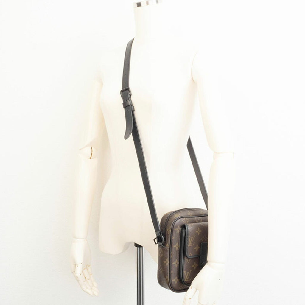 Louis Vuitton Monogram Macassar Dark Brown Shoulder Bag