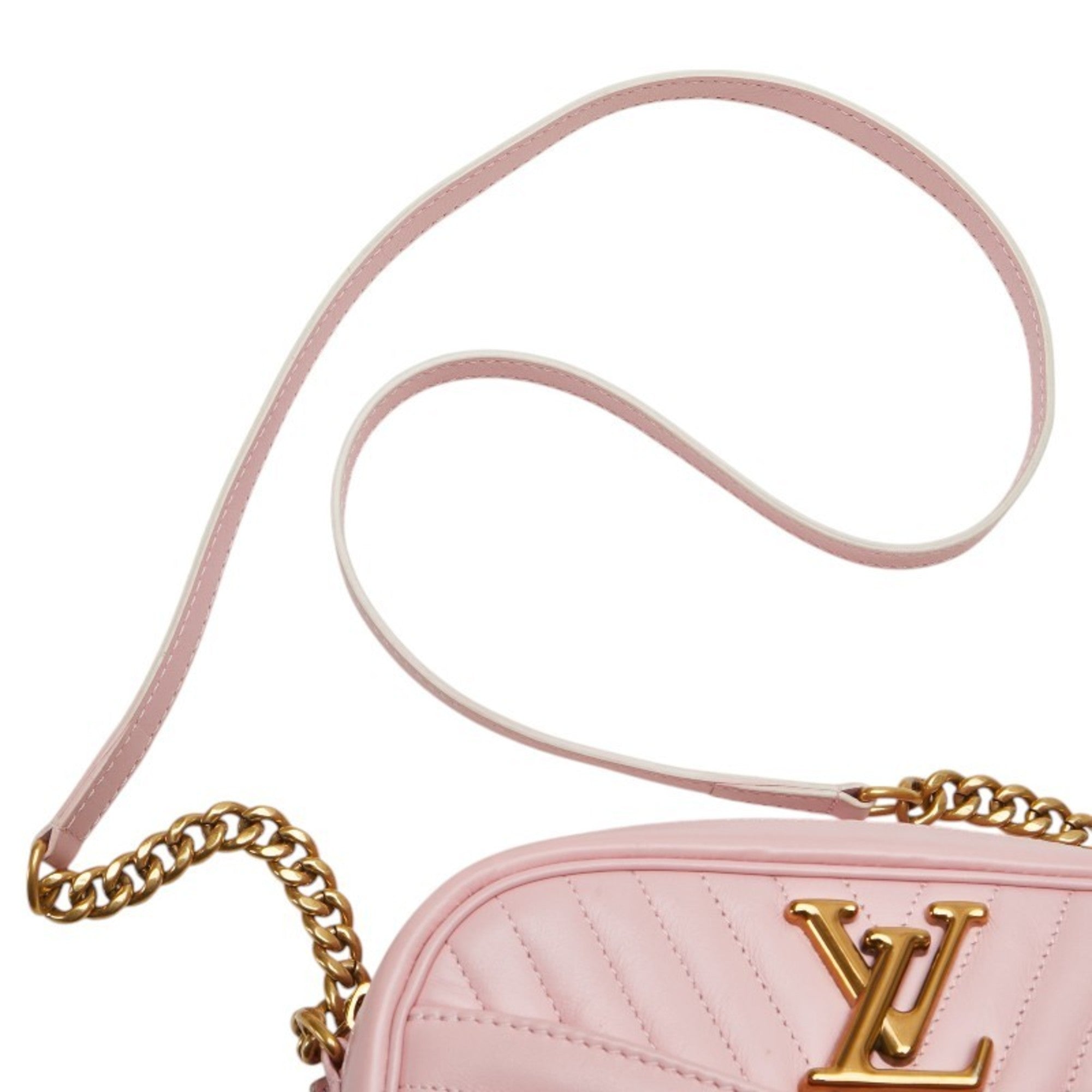 Louis Vuitton Pink Leather Shoulder Bag