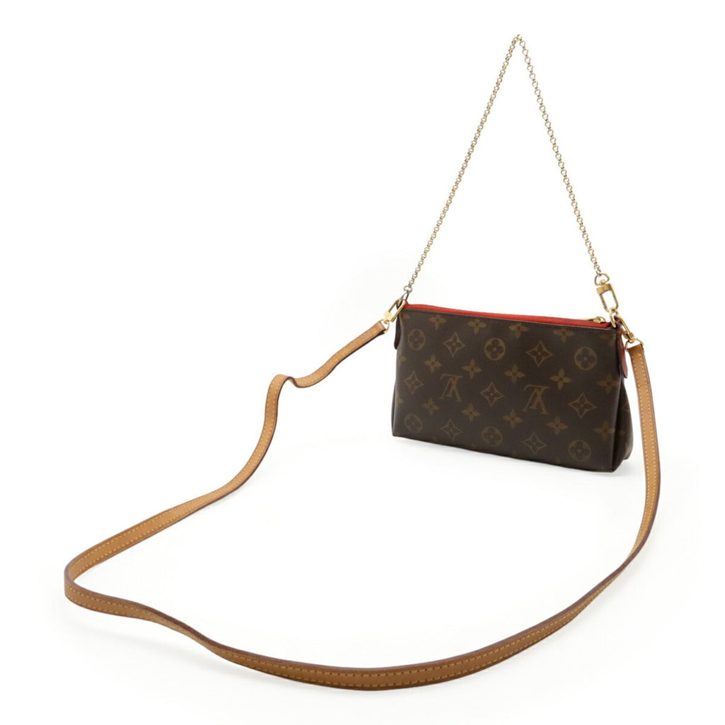 Louis Vuitton Cerise Monogram Red Color Monogram Leather Clutch Bag Shoulder Bag