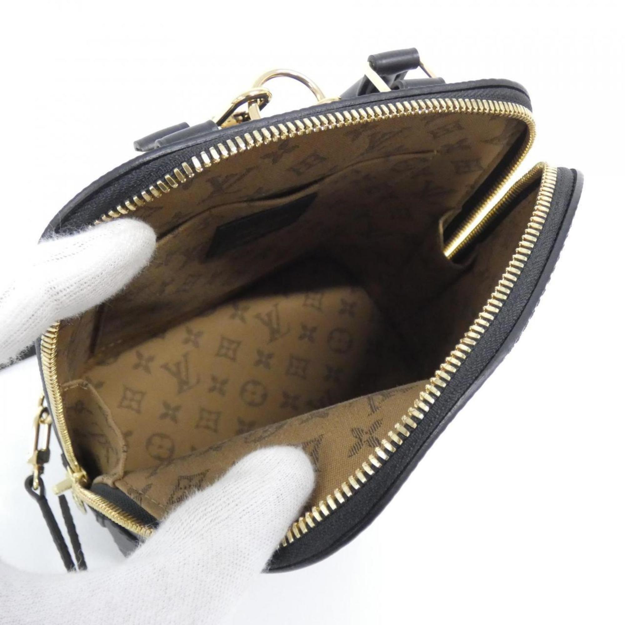 Louis Vuitton Black Leather Backpack