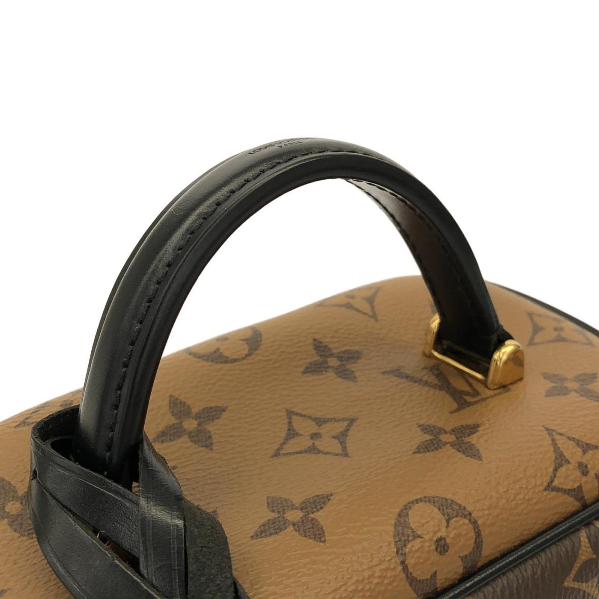Louis Vuitton Monogram Marron Coated Canvas Handbag Vanity Bag