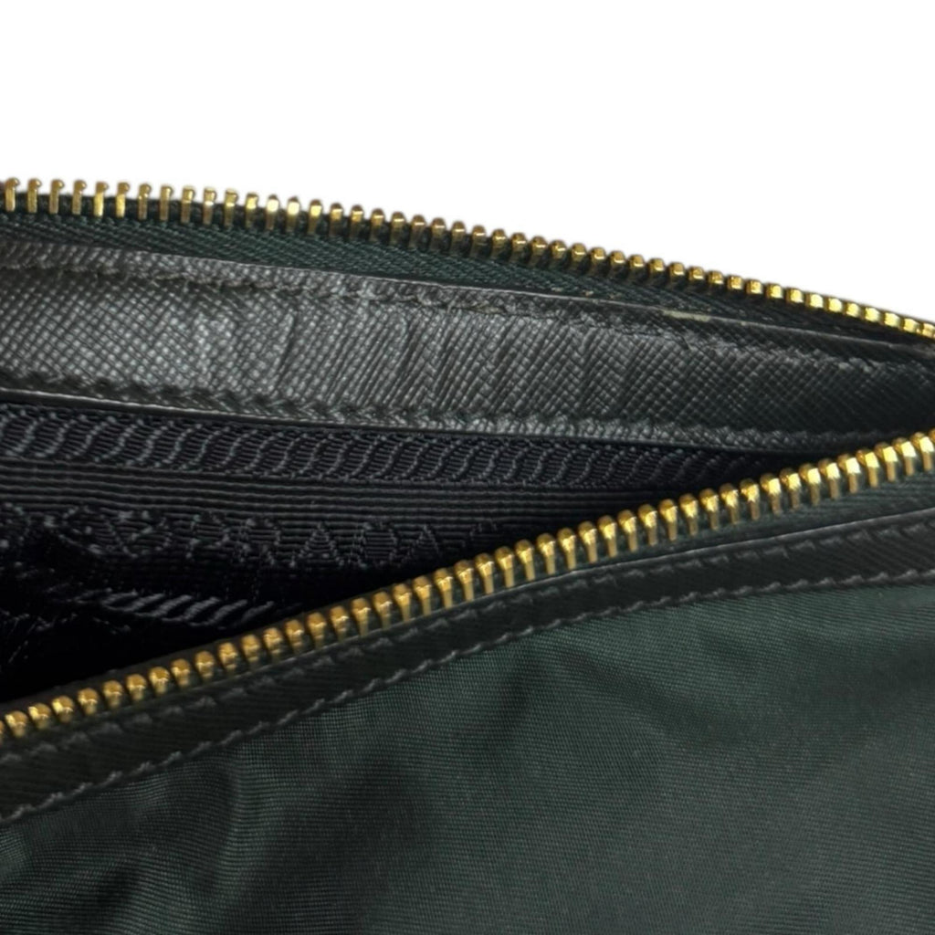 Prada Green Nylon Shoulder Bag