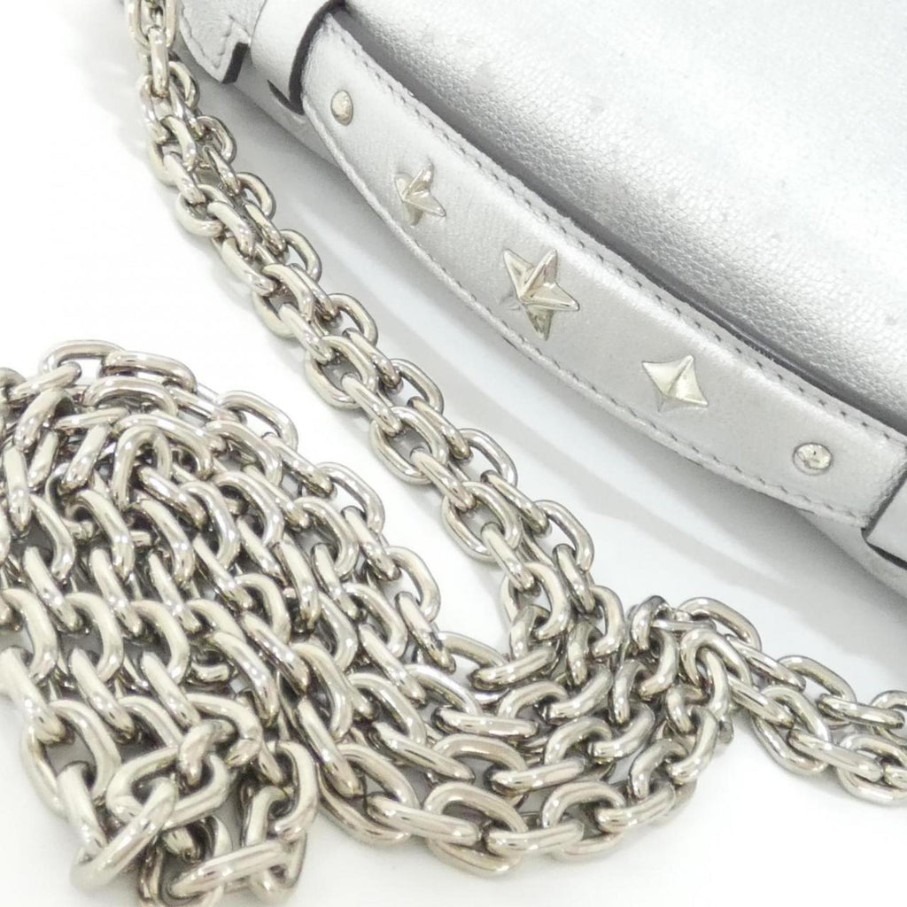 Louis Vuitton Silver Leather Handbag Shoulder Bag