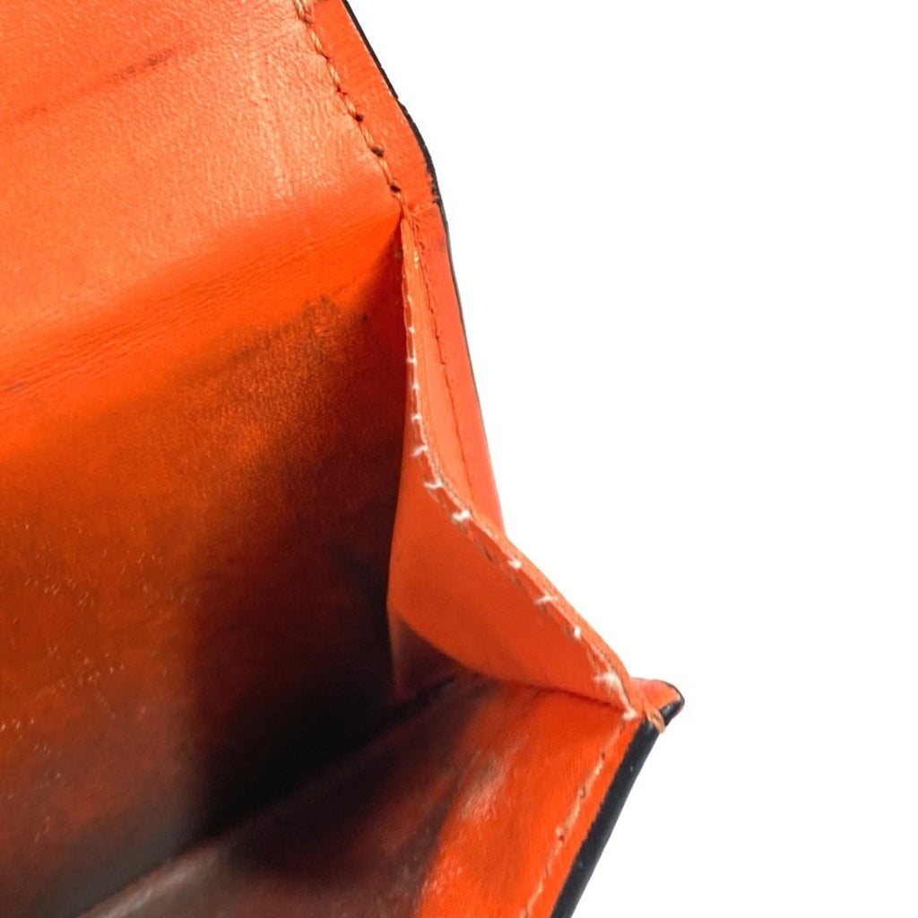 Louis Vuitton Taigarama Orange Taiga Leather Monogram Wallet (Tri-Fold)