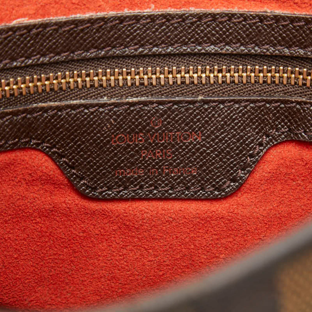 Louis Vuitton Brown Pvc Leather Shoulder Bag Tote Bag