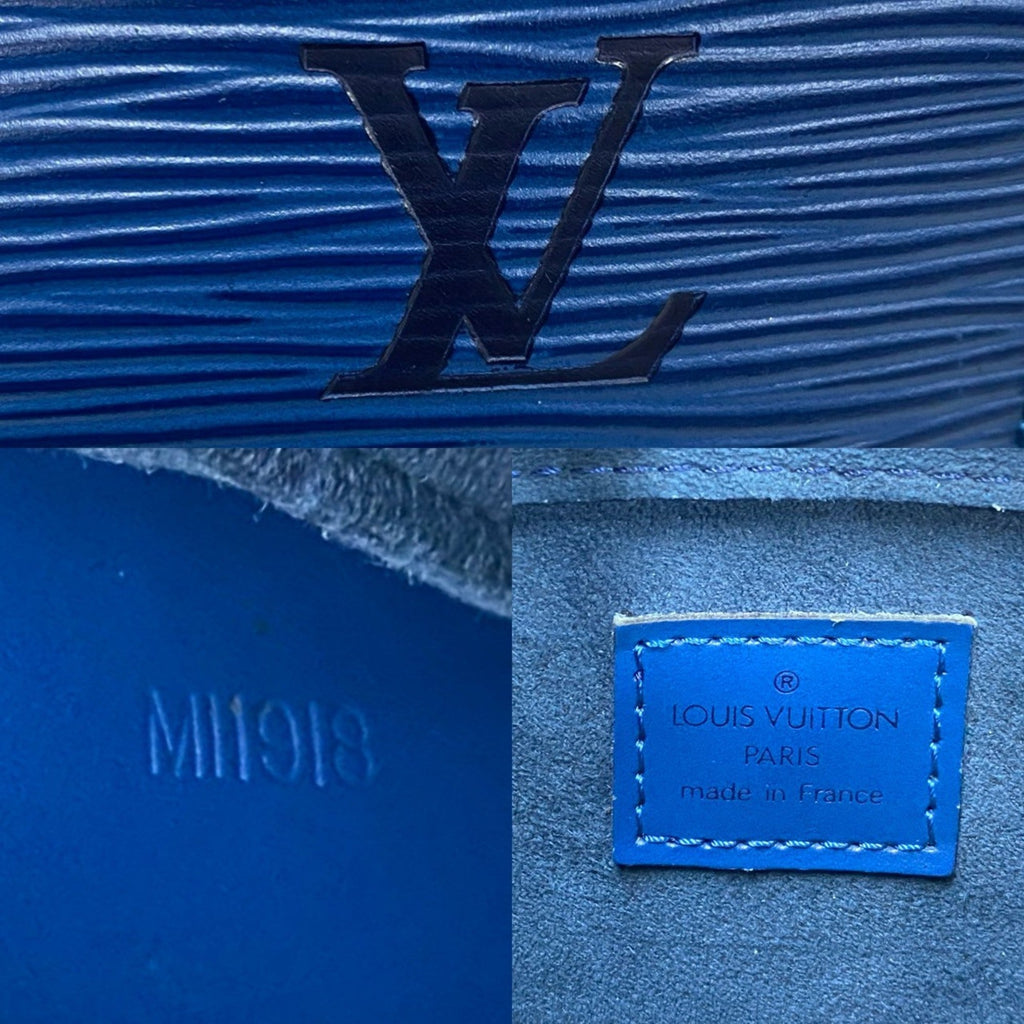 Louis Vuitton Blue Epi Leather Handbag