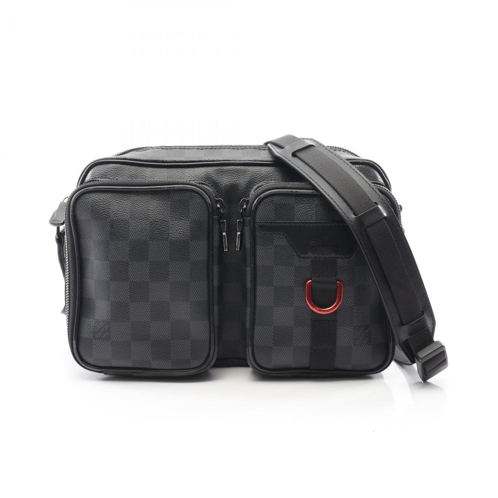 Louis Vuitton Gray Pvc Leather Shoulder Bag