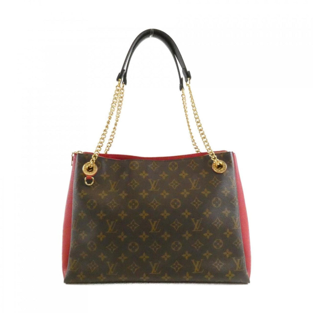 Louis Vuitton Monogram Cerise Marron Coated Canvas Leather Shoulder Bag