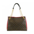 Louis Vuitton Monogram Cerise Marron Coated Canvas Leather Shoulder Bag