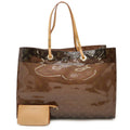 Louis Vuitton Brown Clear Vinyl Leather Beach Bag Shoulder Bag Tote Bag