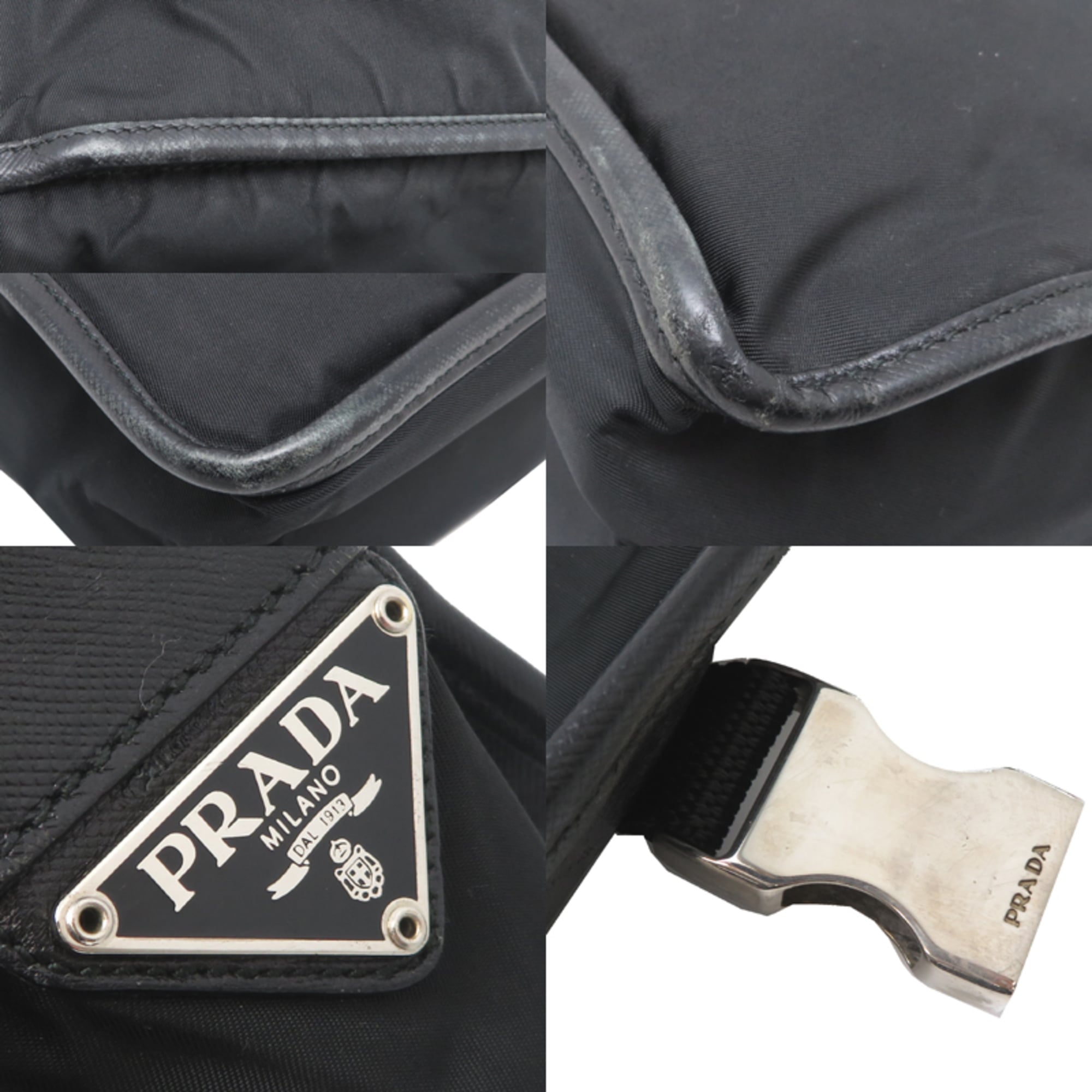 Prada Black Nylon Shoulder Bag