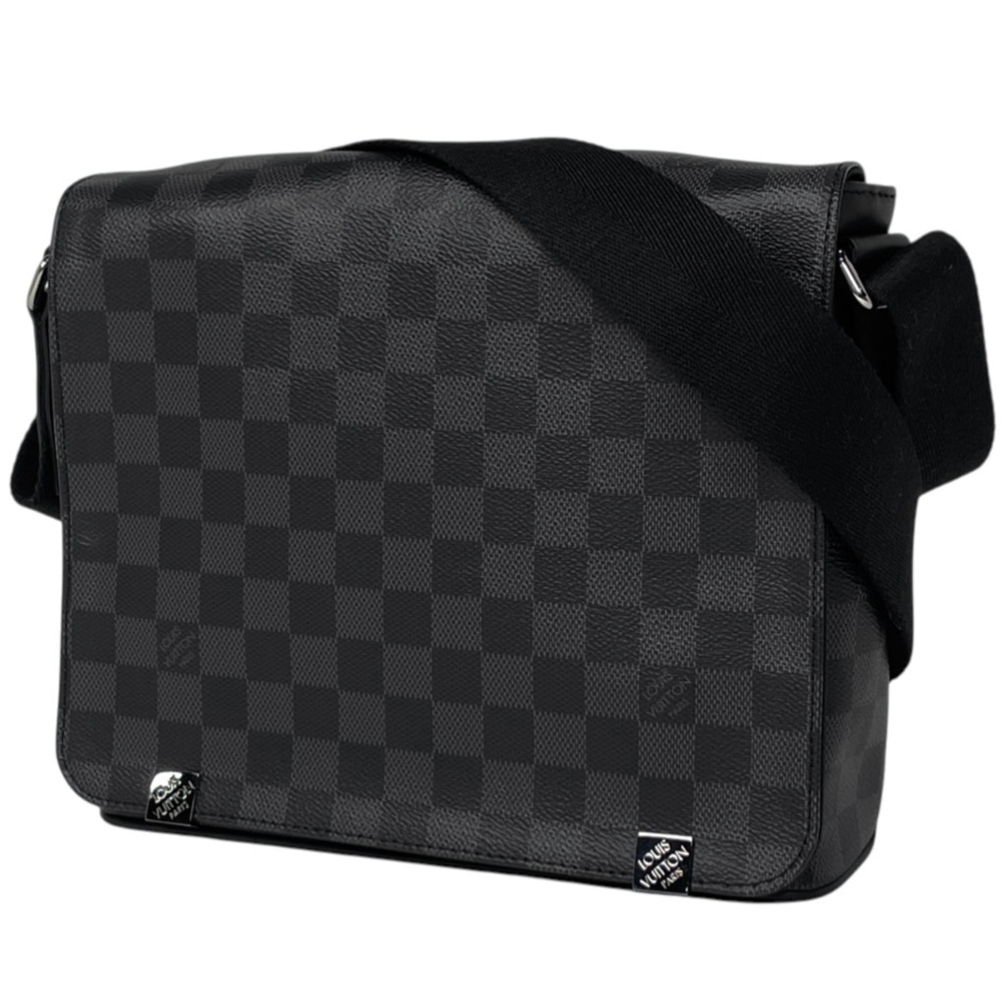 Louis Vuitton Black Noir Damier Graphite Shoulder Bag
