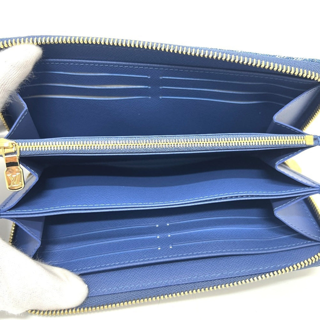 Louis Vuitton Monogram Denim Blue Monogram Denim Long Wallet
