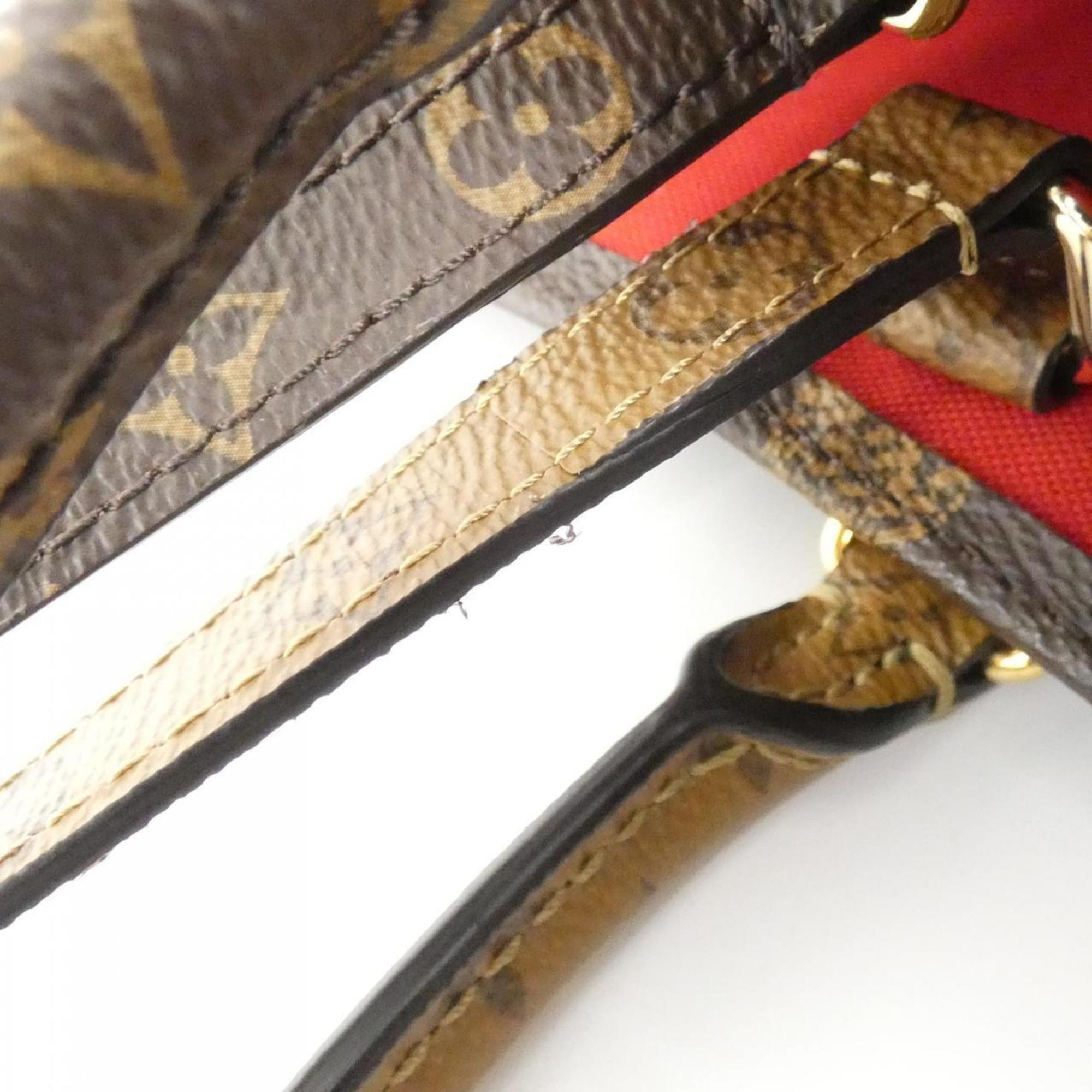 Louis Vuitton Marron Coated Canvas Handbag