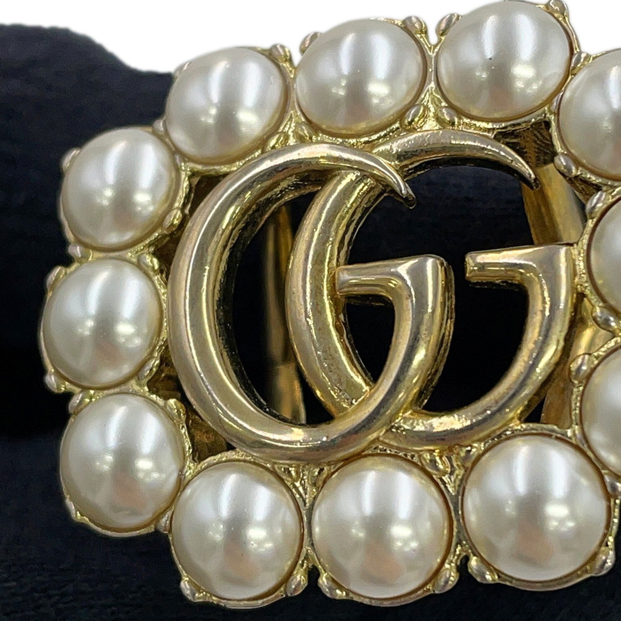 Gucci Champagne Gold Gold Plating Band Ring (Pre-Owned)