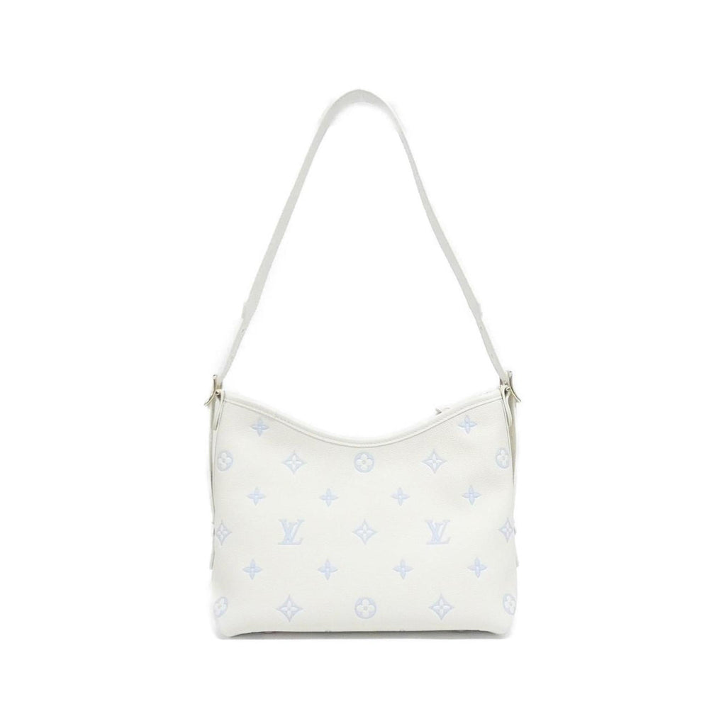 Louis Vuitton Monogram Empreinte Blanc Blue Leather Shoulder Bag